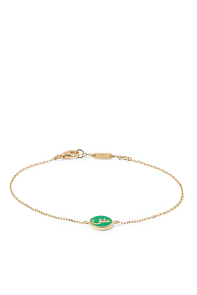 Green-Enamel Ishq Bracelet